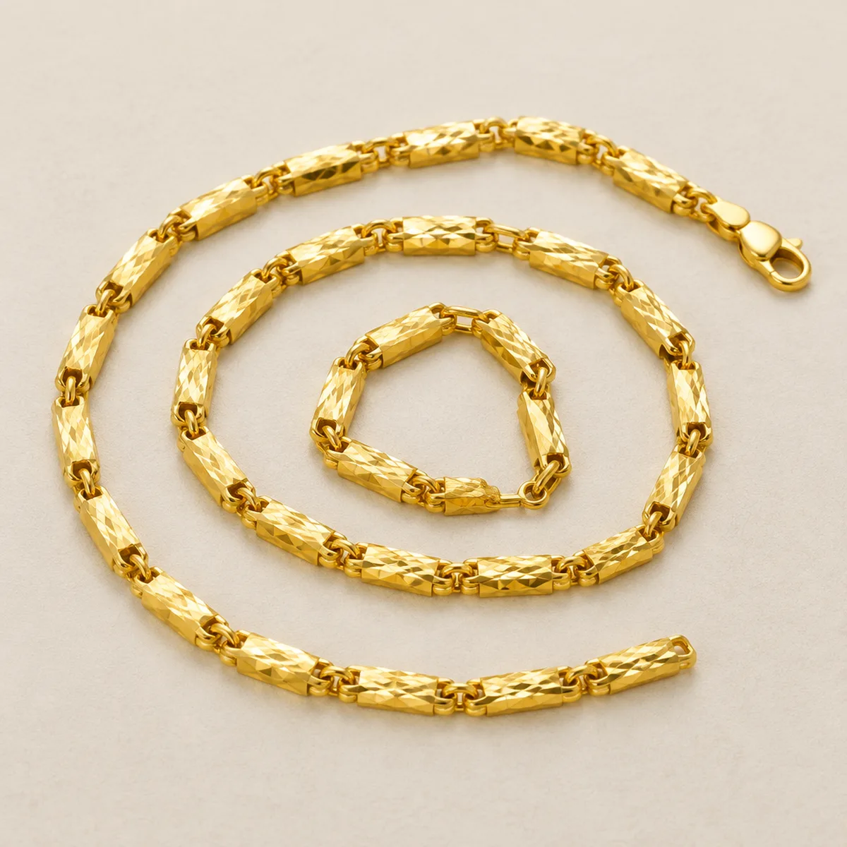 Bar Link diamond-cut
